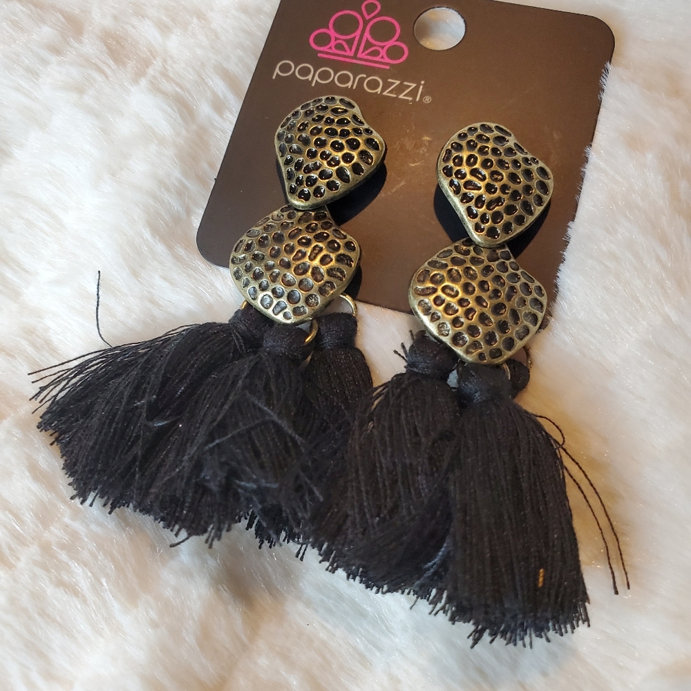 Tribal tassel earrings